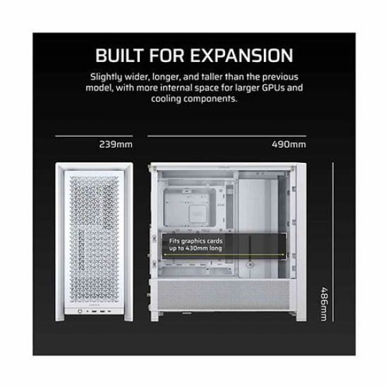 Corsair FRAME 4000D Modular – White