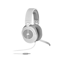 Corsair HS55 Stereo 3.5mm Wired Gaming Headphone White