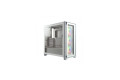 Corsair iCUE 4000X RGB Tempered Glass Mid-Tower ATX Casing (White)