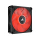 CORSAIR ML120 LED ELITE Red Premium 120mm PWM Magnetic Levitation Fan (Black)