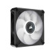 Corsair ML120 LED Elite White Premium PWM 120mm (1xFAN) Black Casing Cooling Fan