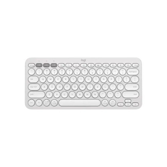 Logitech K380S PEBBLE KEYS 2 Multi-Device Bluetooth Wireless White Keyboard