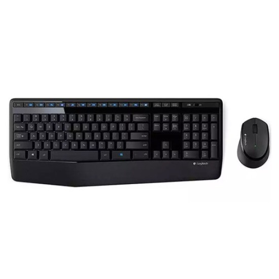 Logitech MK345 Wireless Combo with Full-Size Keyboard & Right-Handed Mouse