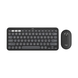 Logitech Pebble 2 Combo Multi-Device Bluetooth Keyboard and Mouse (Tonal Graphite)