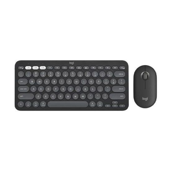 Logitech Pebble 2 Combo Multi-Device Bluetooth Keyboard and Mouse (Tonal Graphite)