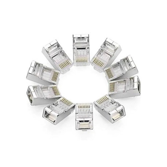 UGREEN NW111 Cat6 Shielded Crystal Head RJ45 Network Connector 10 Pack #20333